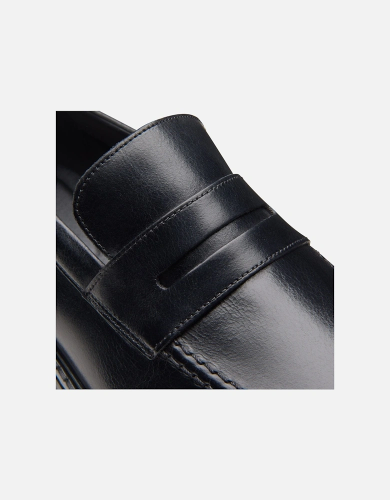 Aldwin Step in Black Leather