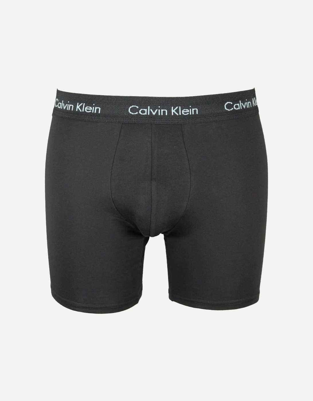 3-Pack Cotton Stretch Boxer Briefs, Black