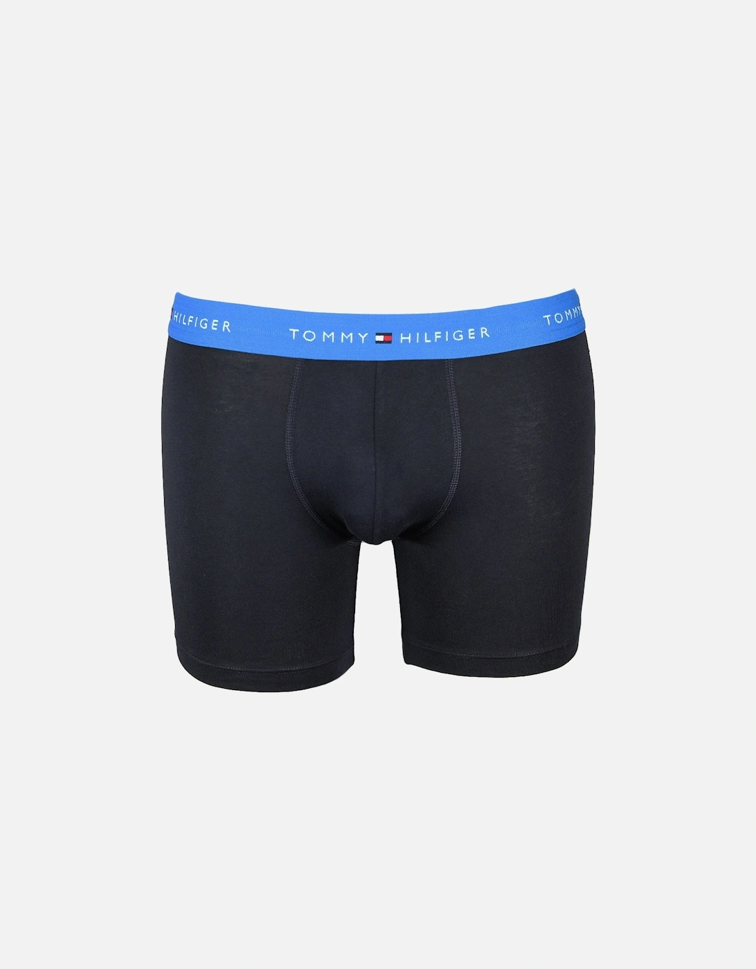 3-Pack Signature Cotton Boxer Briefs, Navy/Plum/Blue/White