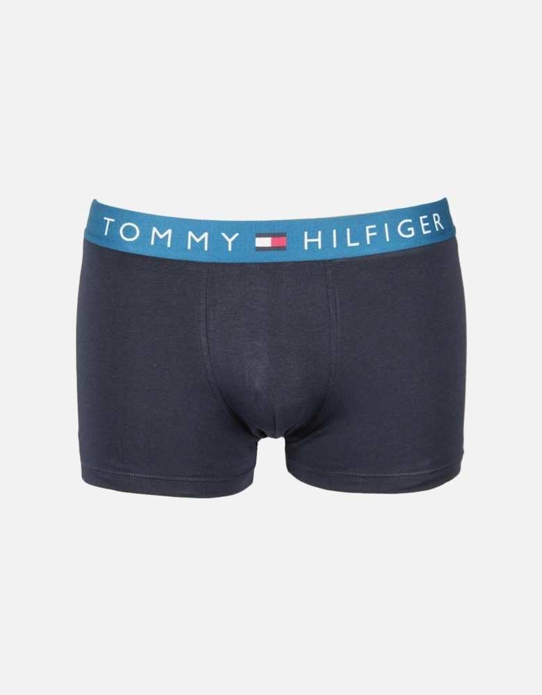 3-Pack TH Original Logo Boxer Trunks, Navy/Turquoise/White/Terracotta