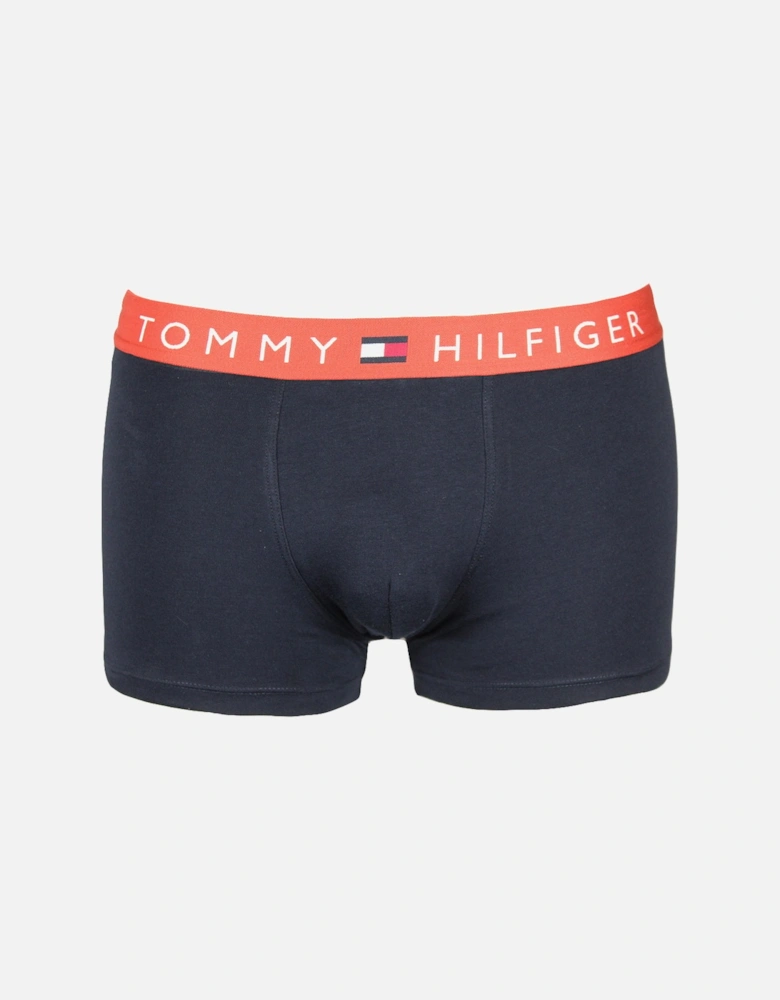 3-Pack TH Original Logo Boxer Trunks, Navy/Turquoise/White/Terracotta