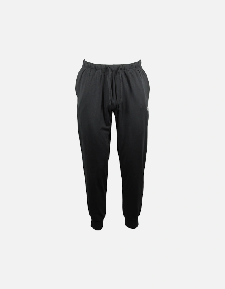 Stretch Cotton Long Pyjama Set, Black