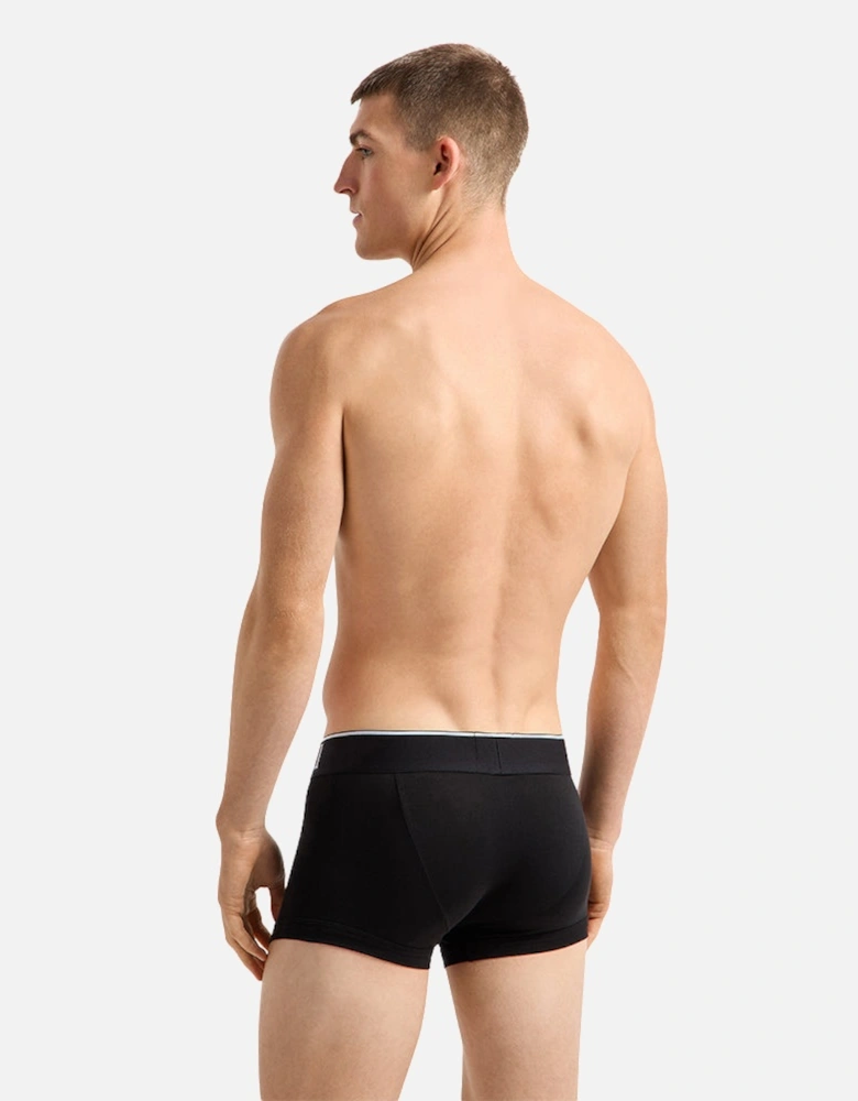 Stretch Cotton Boxer Trunk, Black