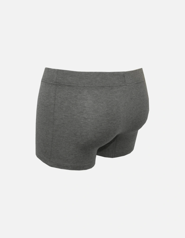 Cotton Essentials 2-Pack Boxer Trunks, Grey Melange