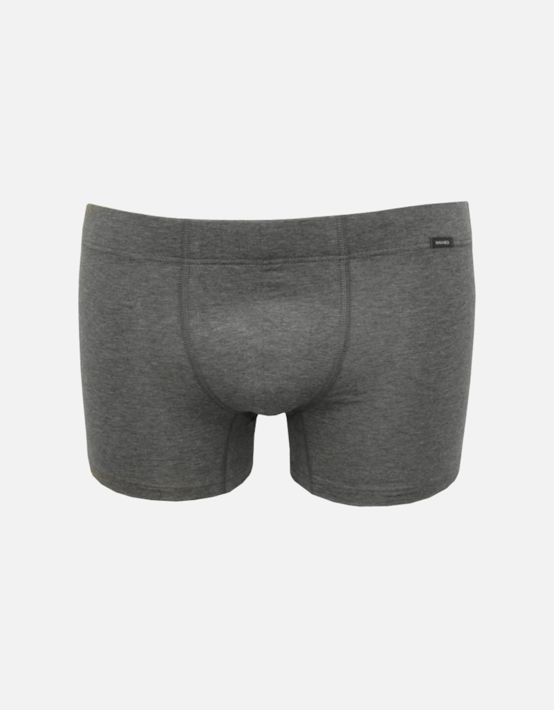 Cotton Essentials 2-Pack Boxer Trunks, Grey Melange