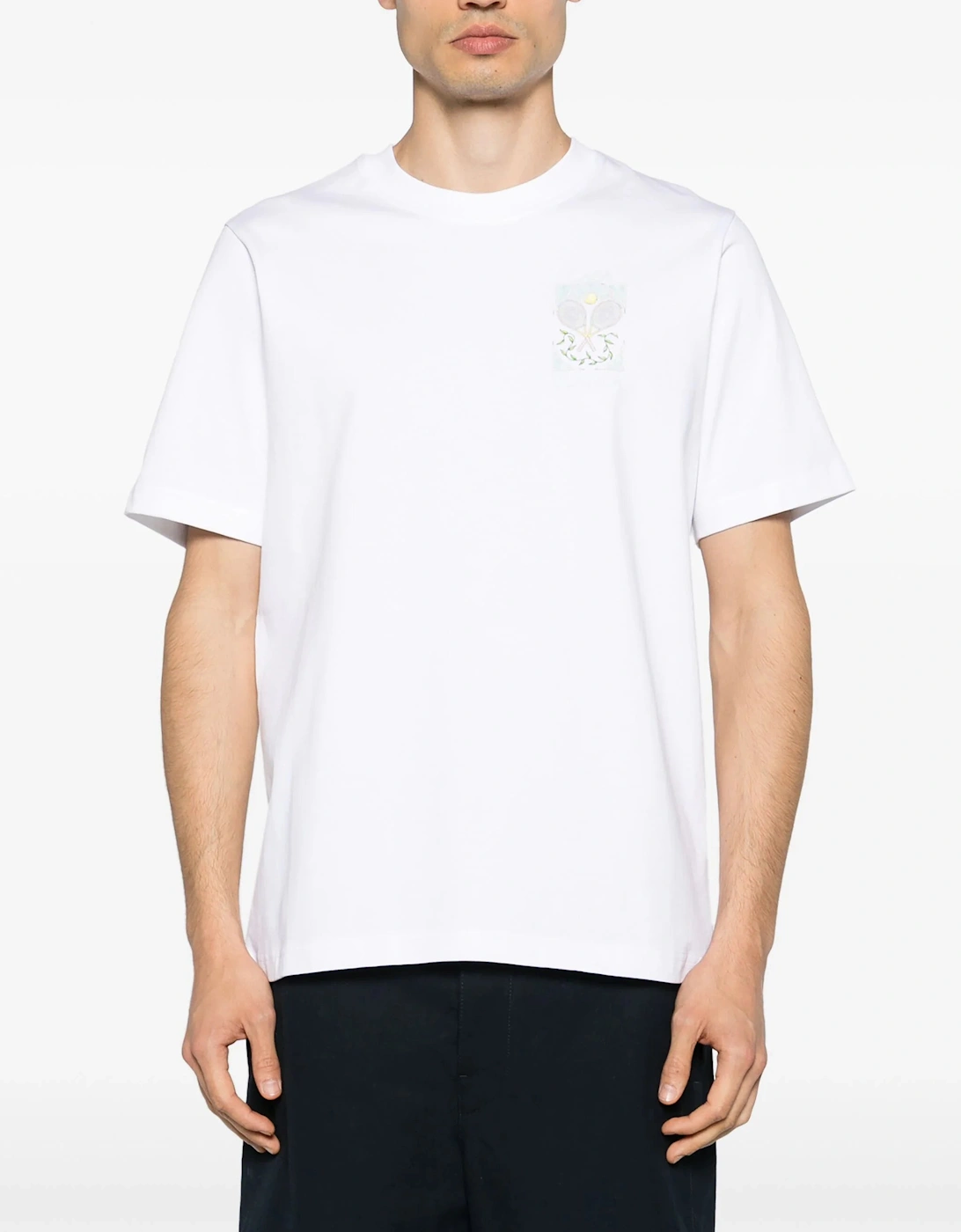 Tennis Pastelle Printed T-Shirt in White