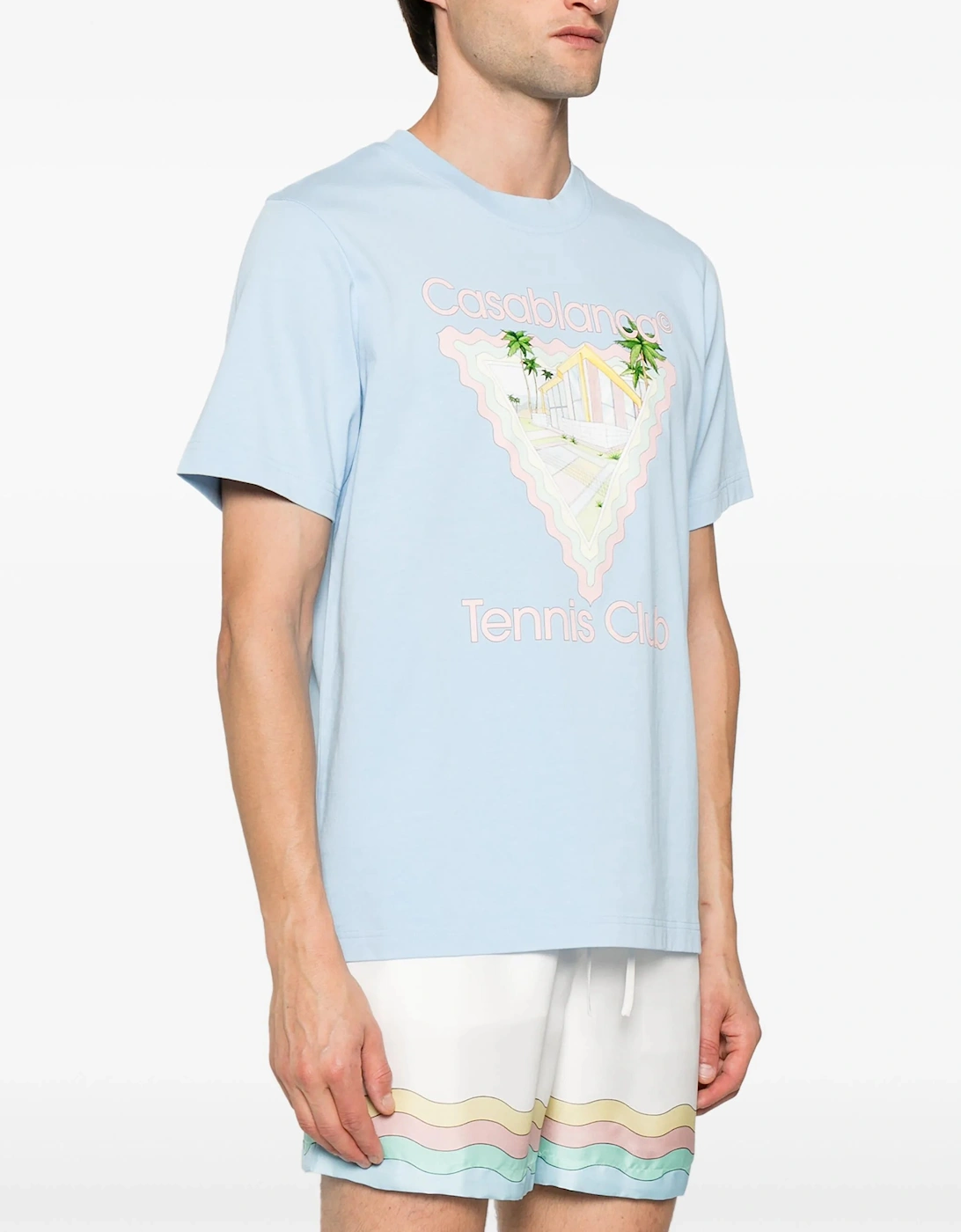 Maison De Reve Printed T-Shirt in Pale Blue