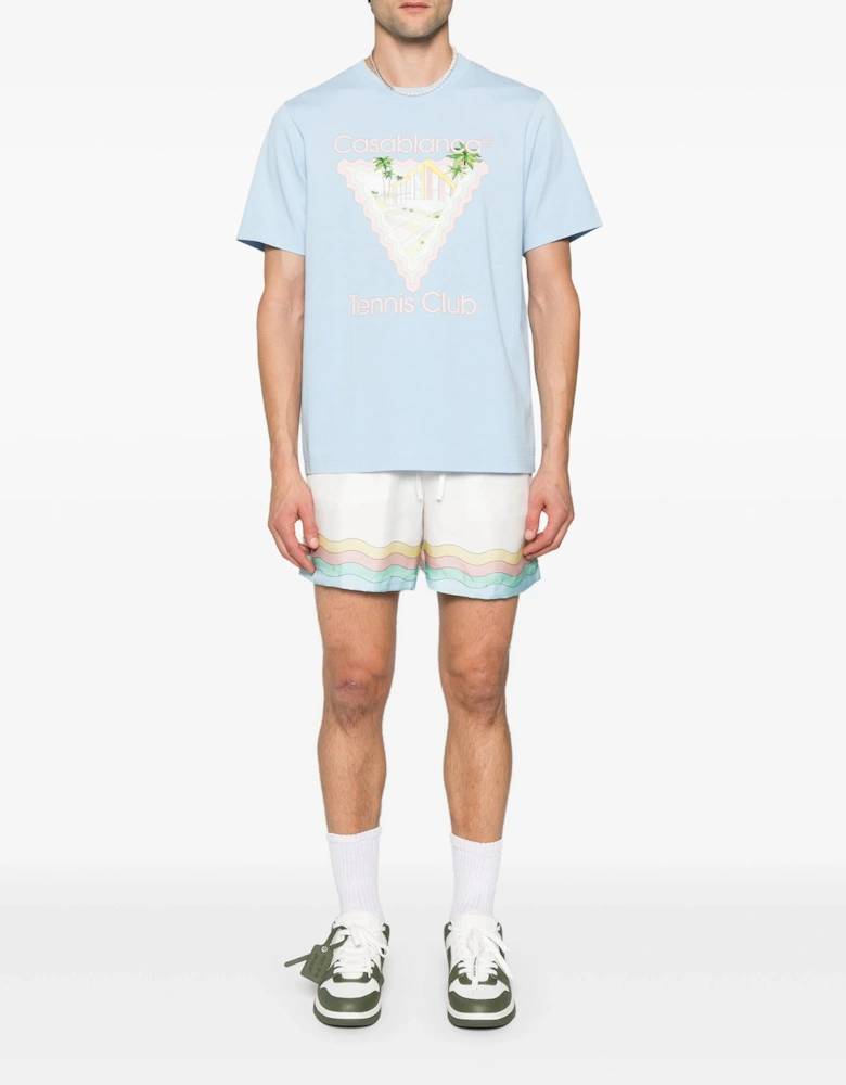 Maison De Reve Printed T-Shirt in Pale Blue