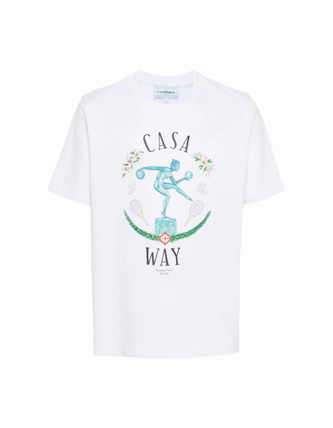 Statue En Marbe Printed T-Shirt in White, 6 of 5