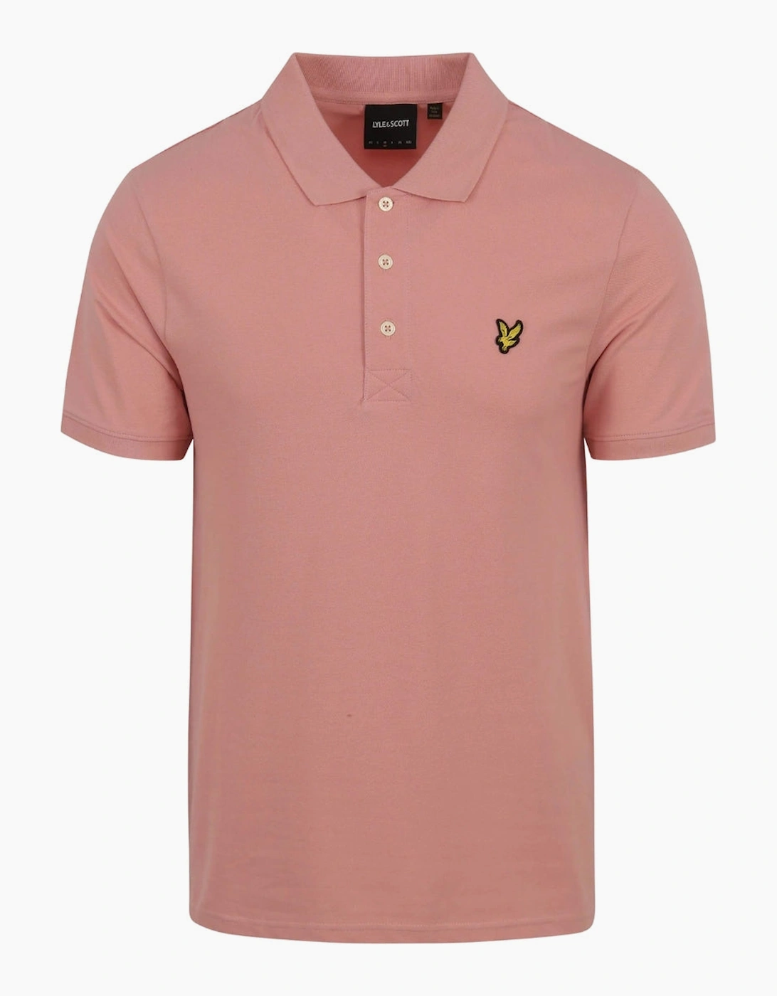 Men's Lyle & Scott Pink Plain Polo Shirt - Size: 40