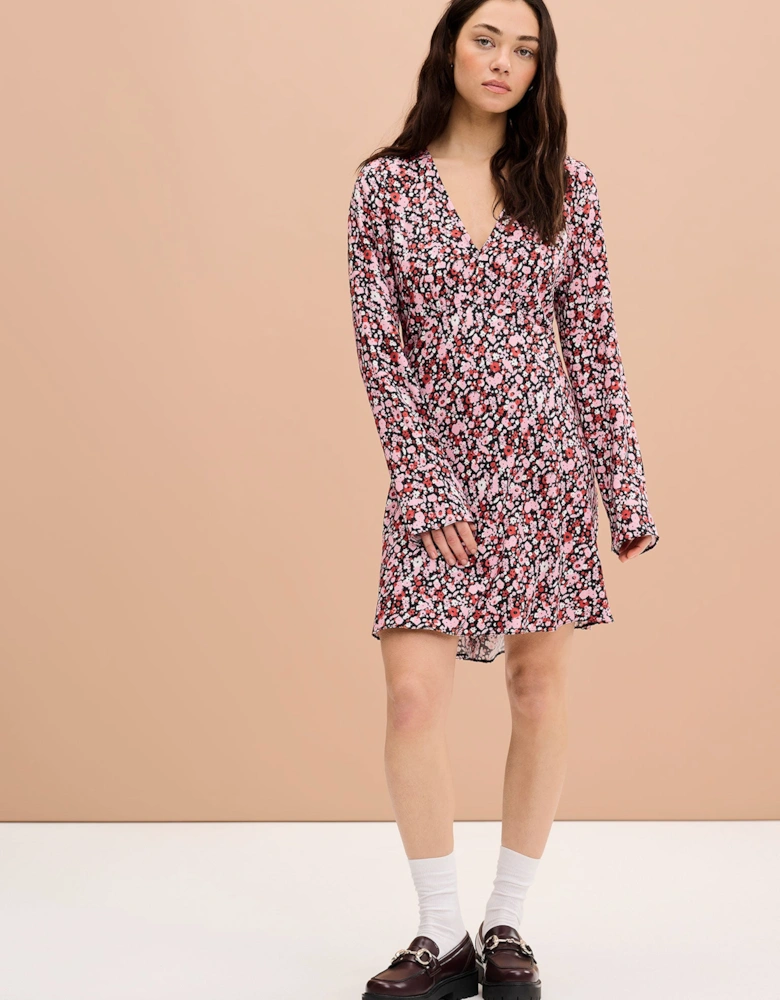 Layana Mini Dress in Ditsy Floral Print