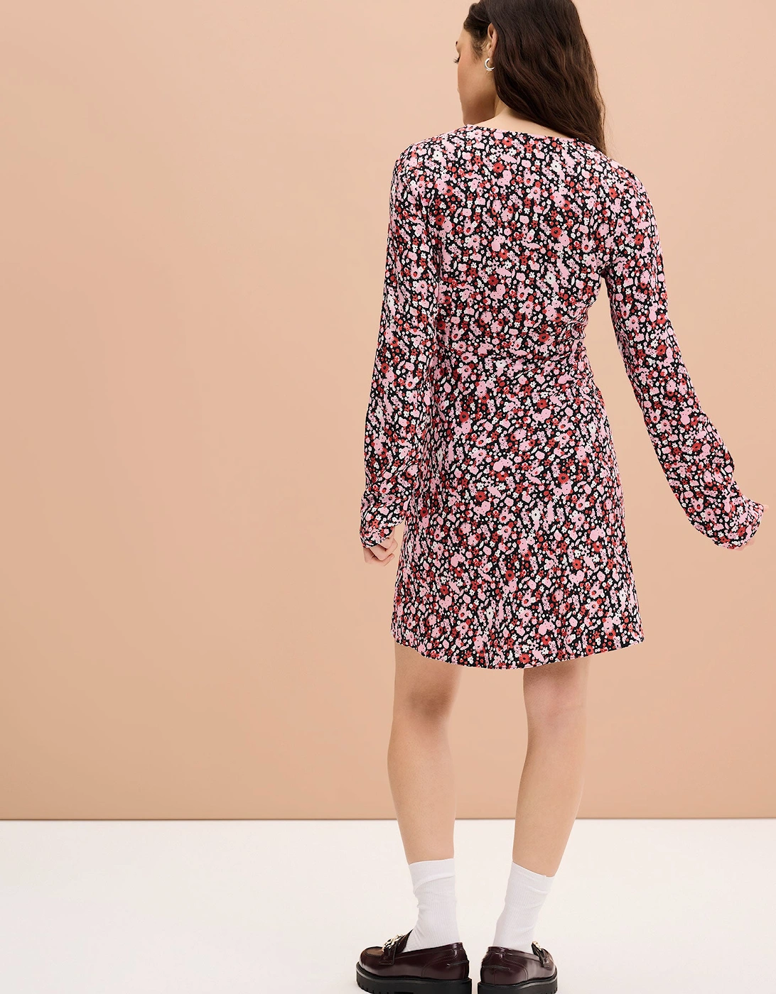 Layana Mini Dress in Ditsy Floral Print