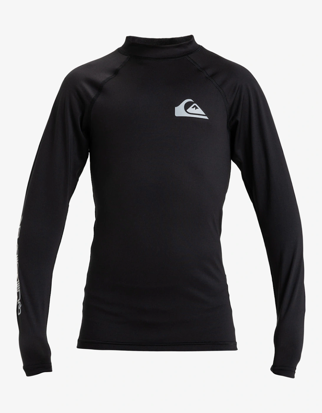 Boy's Quiksilver Kids Everyday Long Sleeve UPF 50 Rash Vest - Black - Size: 12 years