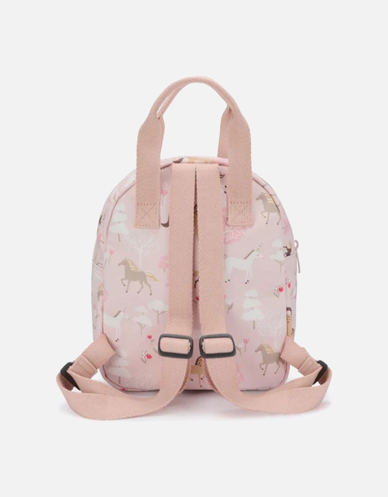 Cotton Canvas Backpack Forest Ponies Large