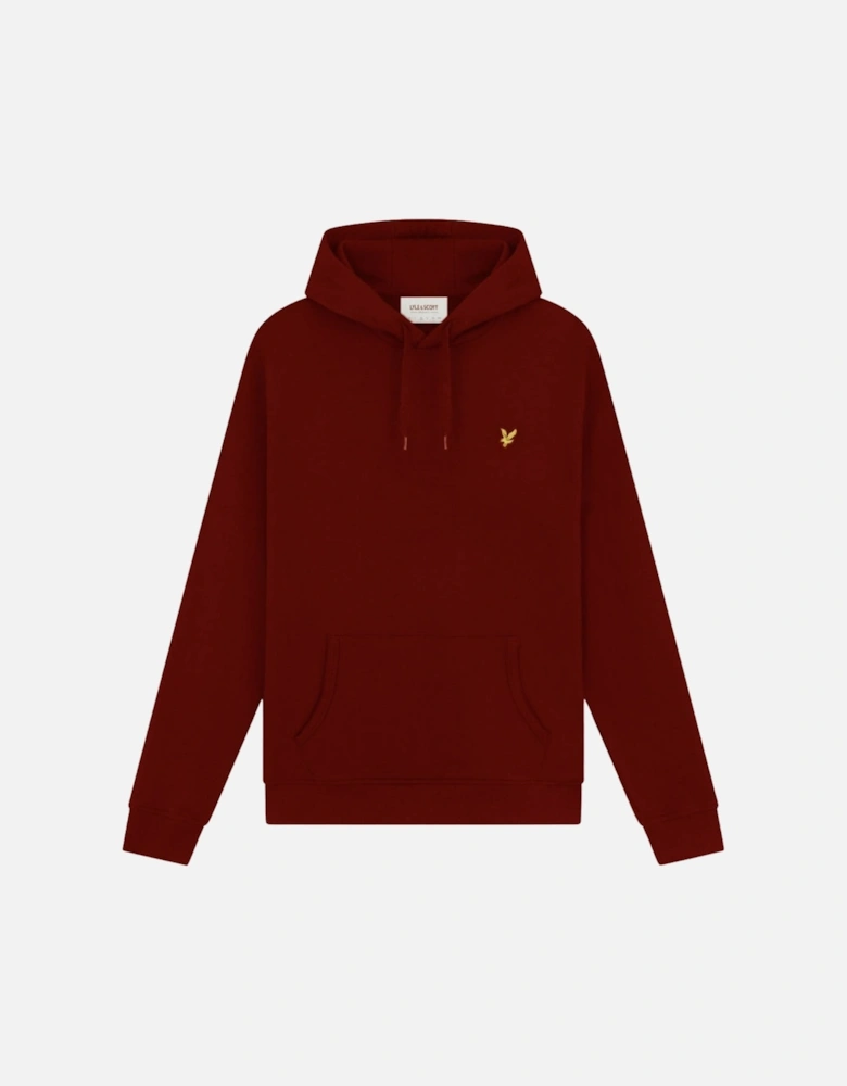 Lyle Scott Branded Gala Red Pull Over Hoodie