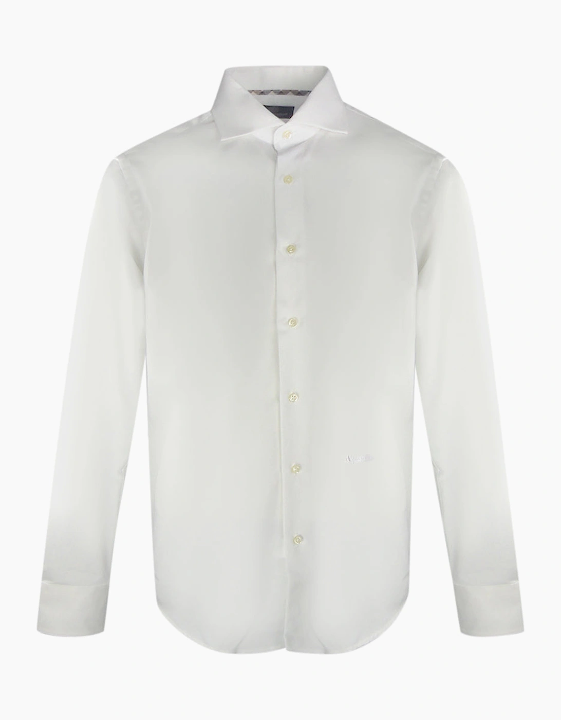 Aquascutum Women's White Plain Long Sleeve Shirt - Size: 10/8