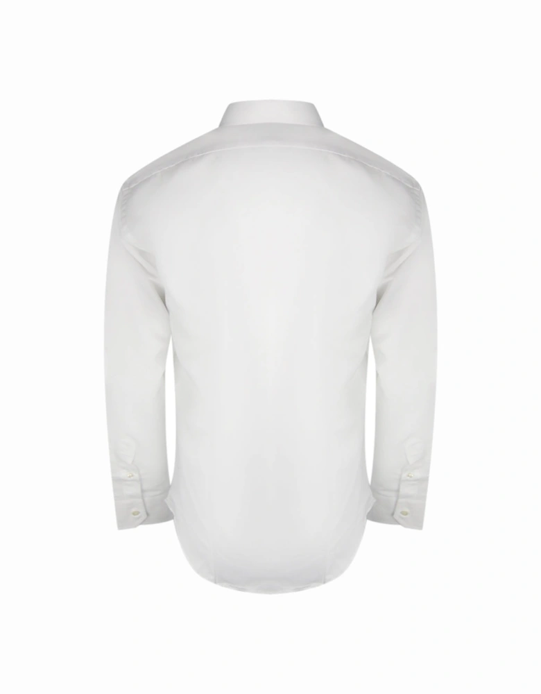 Plain Long Sleeve White Shirt