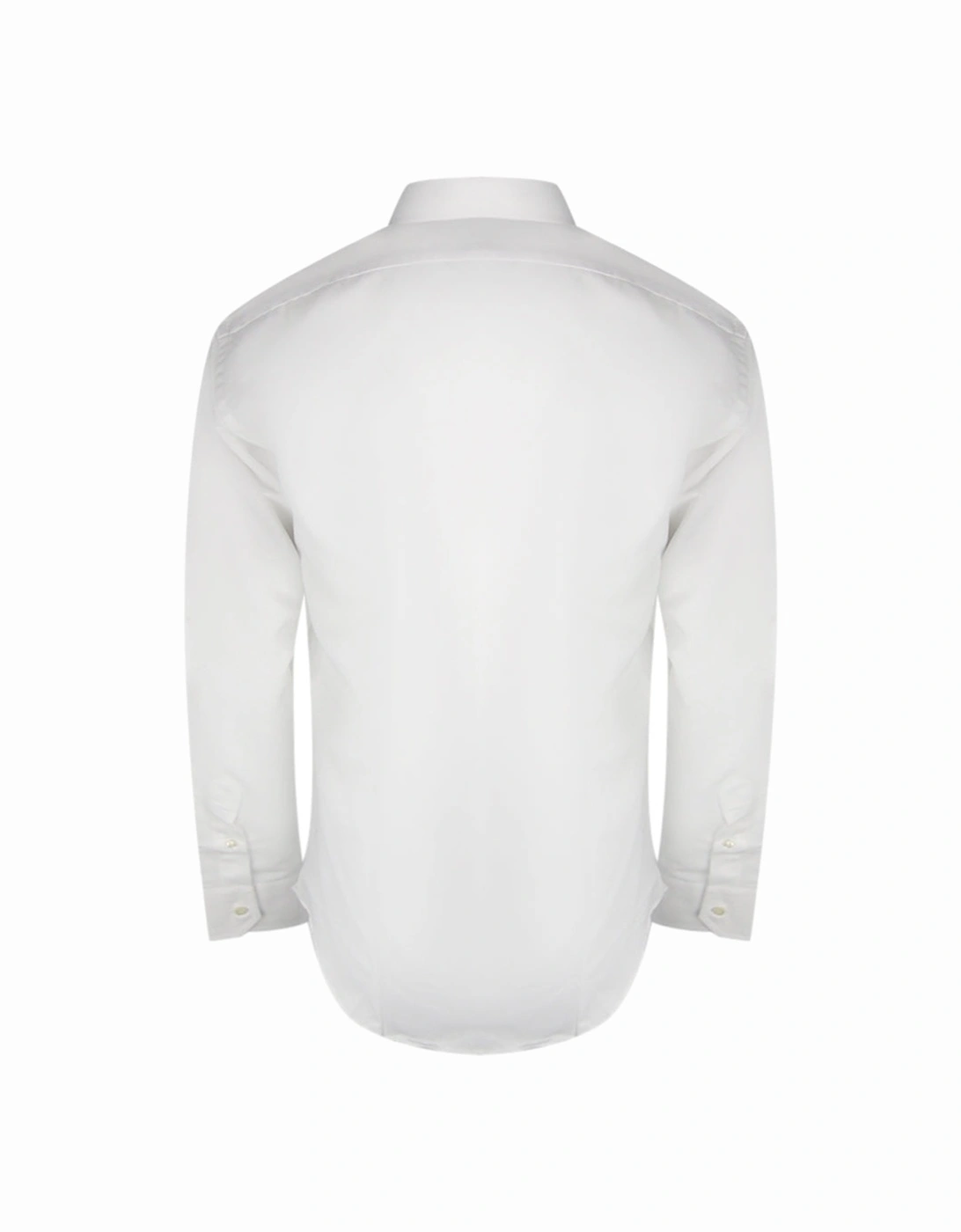 Plain Long Sleeve White Shirt