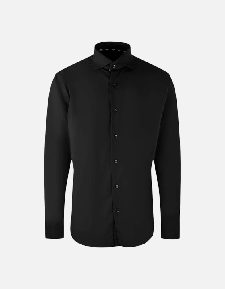 Plain Long Sleeve Black Shirt