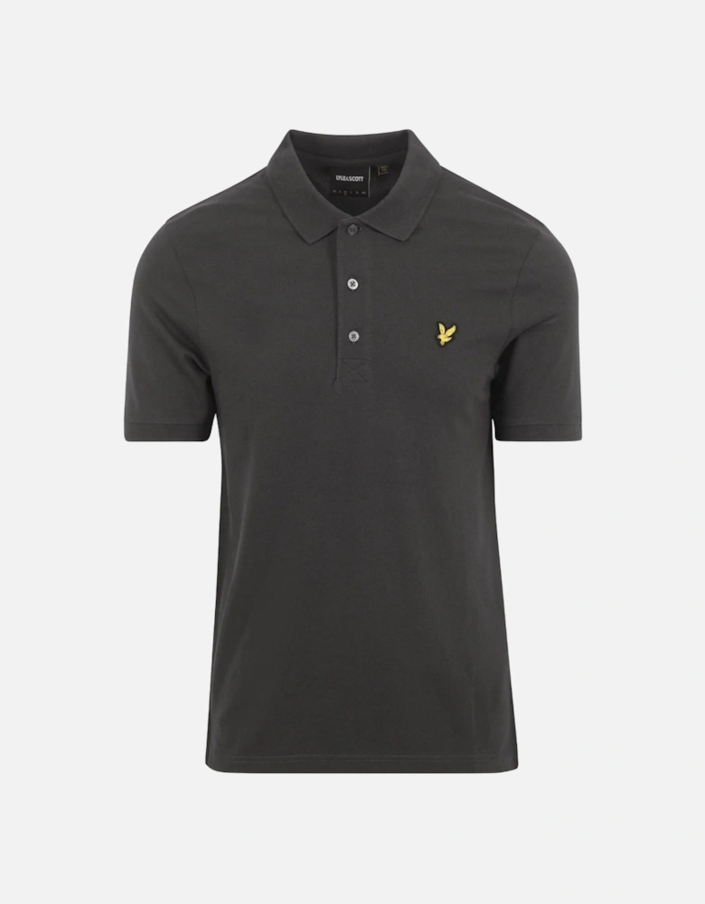 Lyle Scott Gunmetal Plain Polo Shirt