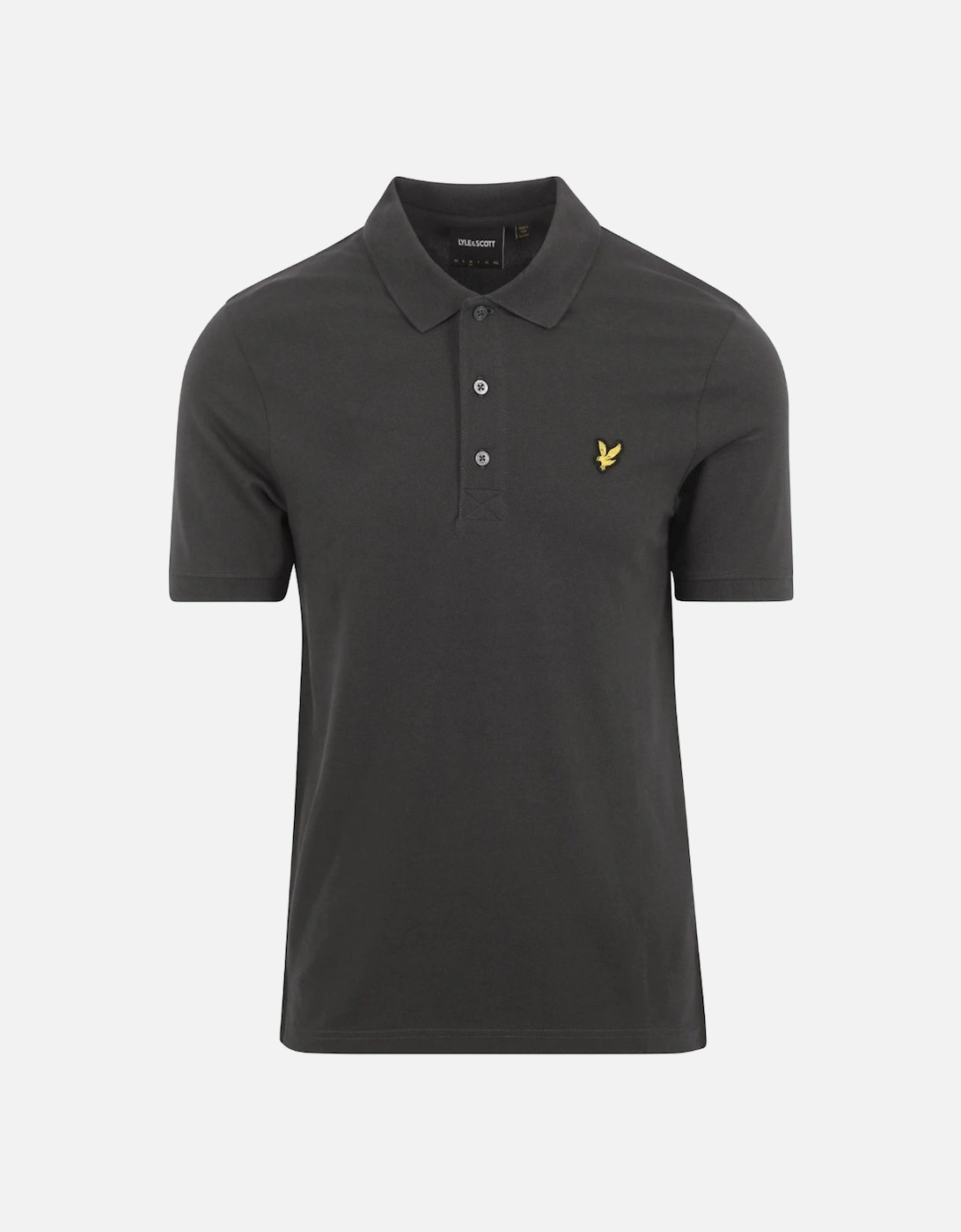 Lyle Scott Gunmetal Plain Polo Shirt, 2 of 1