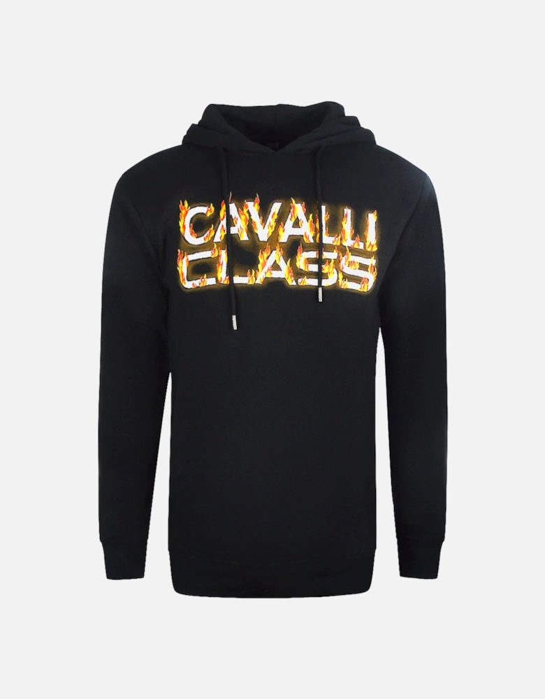 Cavalli Class Fire Logo Black Hoodie