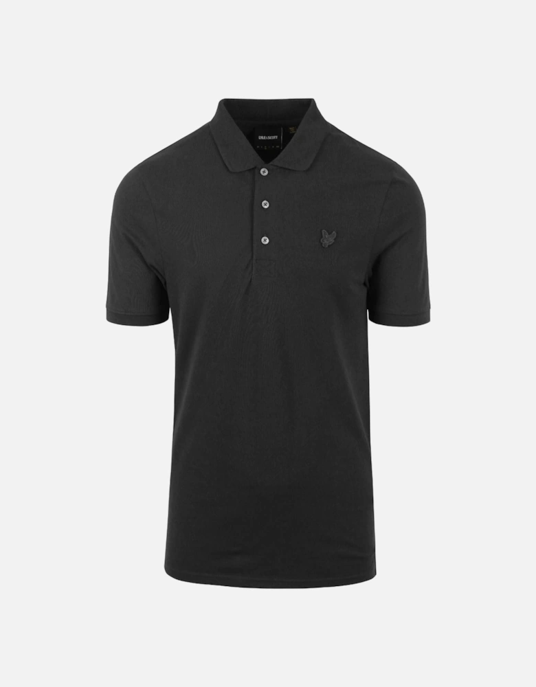 Lyle Scott Tonal Eagle Grey Polo Shirt