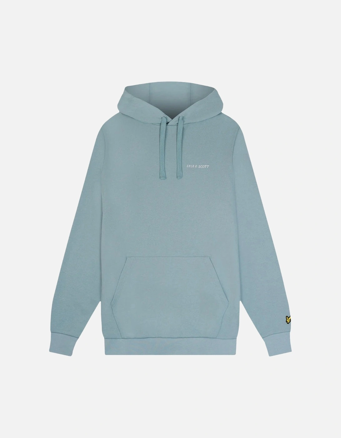 Lyle Scott Loopback Embroidered Logo Light Blue Pull Over Hoodie, 2 of 1