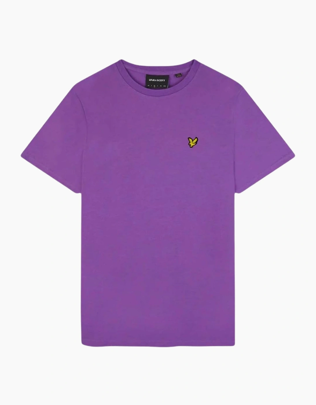 Lyle And Scott Men's Purple Lyle & Scott Brand Chest Logo Card T Shirt  36 S