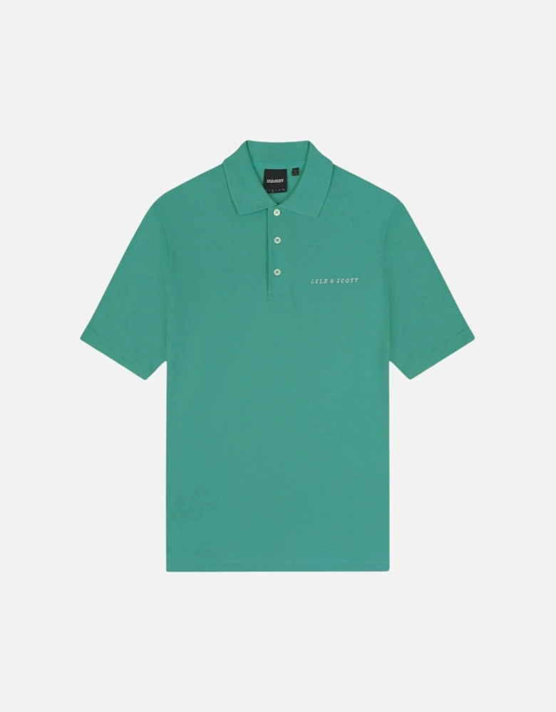 Lyle Scott Plain Embroidered Logo Wilton Green Polo Shirt