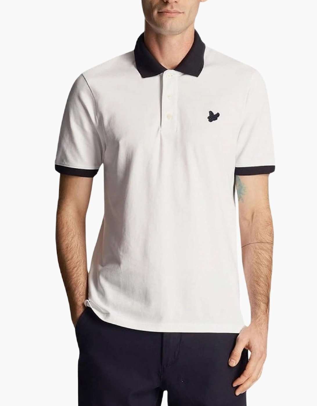 Lyle & Scott Men's Lyle & Scott Ringer White Polo Shirt