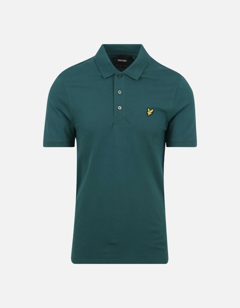 Lyle Scott Malachite Green Plain Polo Shirt