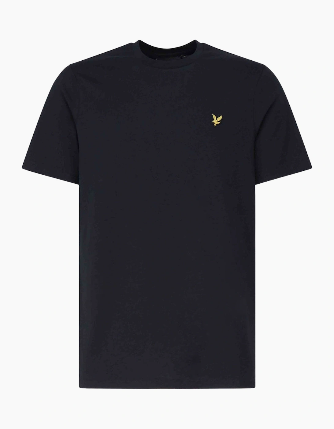 Lyle and Scott Men's Lyle & Scott Brand Chest Logo Dark Navy T-Shirt - Black/Black/Black - Size, 38