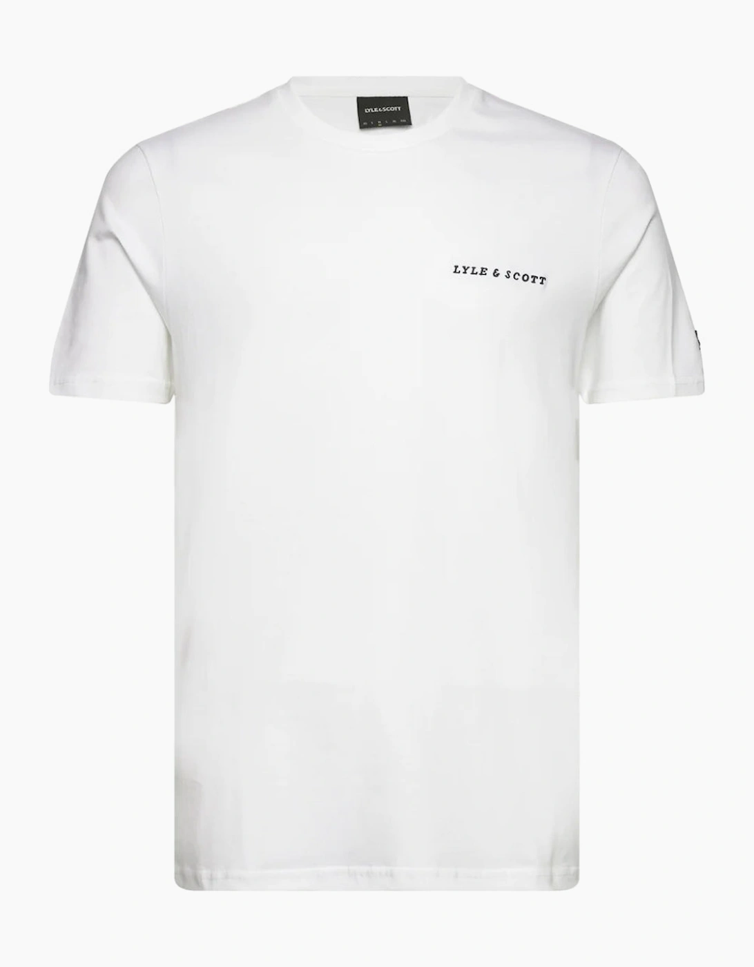 Lyle And Scott Men's White Lyle & Scott Embroidered Logo Plain T Shirt  40 L