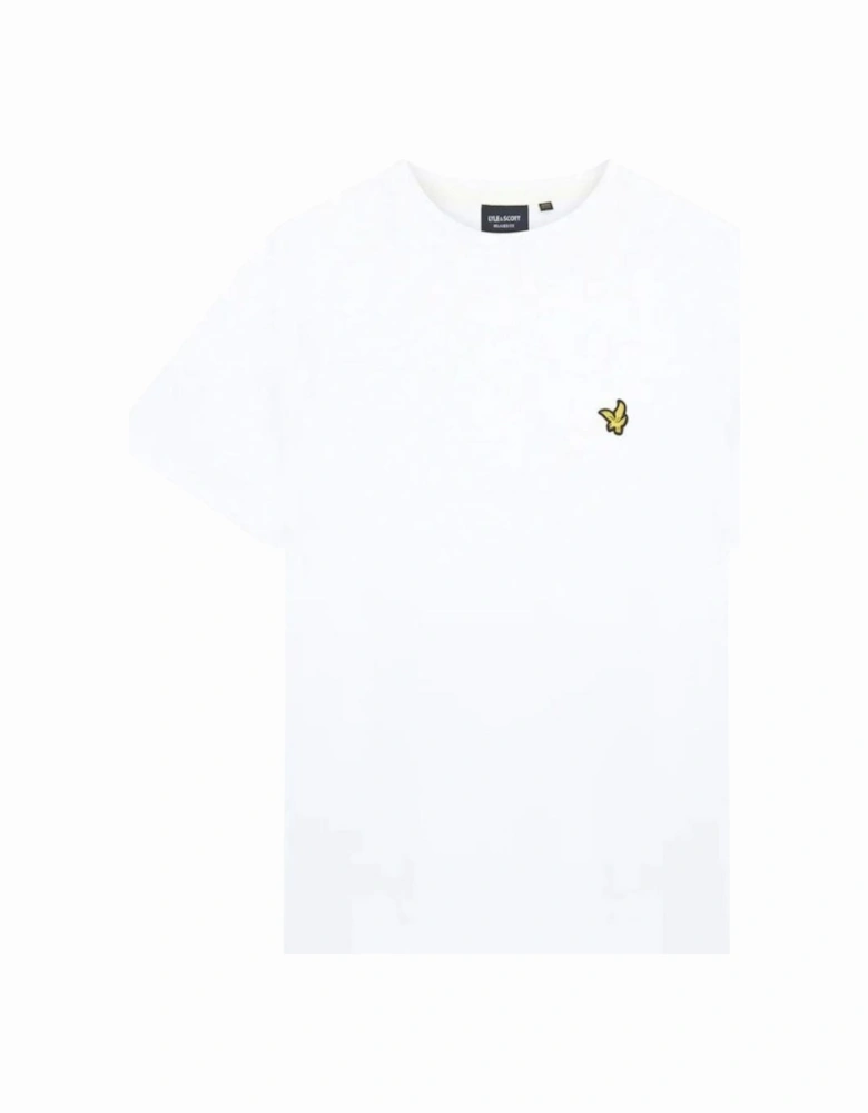 Lyle Scott Slub Plain White T Shirt