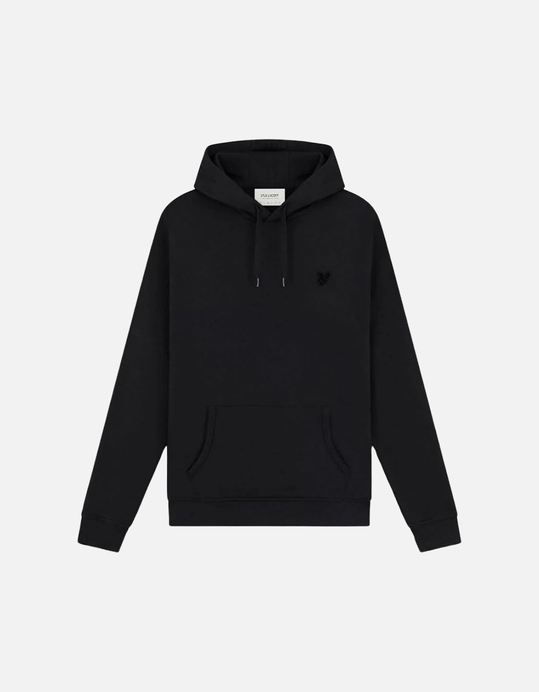 Lyle Scott Tonal Eagle Logo Black Pull Over Hoodie, 2 of 1