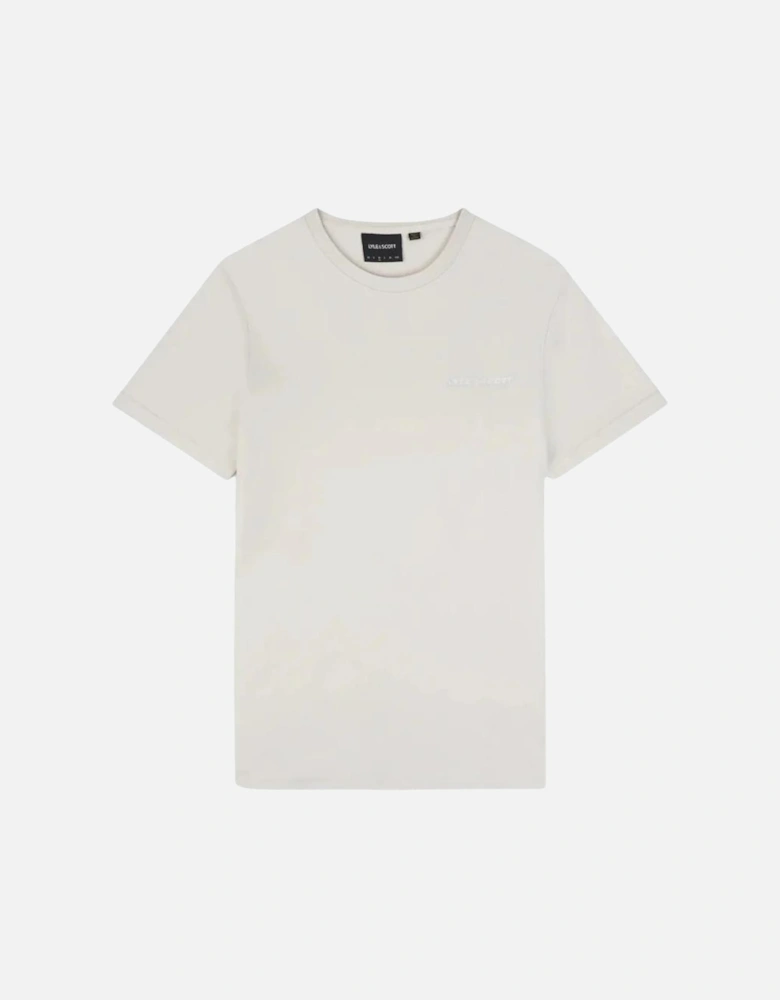 Lyle Scott Embroidered Logo Plain Cream T Shirt