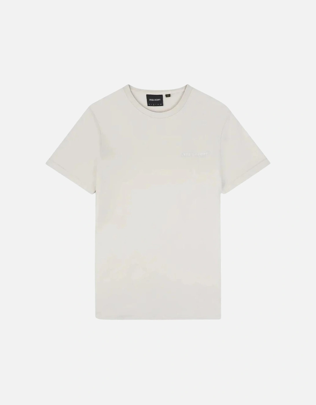 Lyle Scott Embroidered Logo Plain Cream T Shirt, 2 of 1