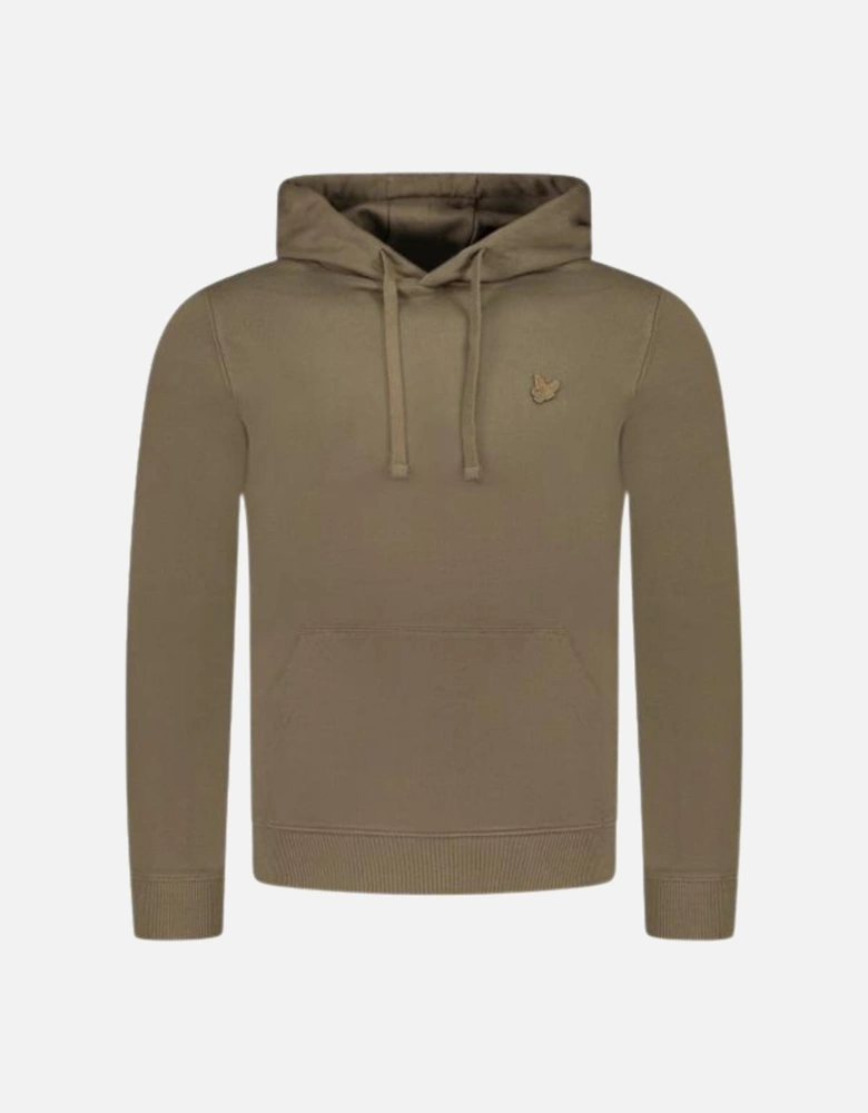 Lyle Scott Tonal Eagle Logo Olive Green Pull Over Hoodie