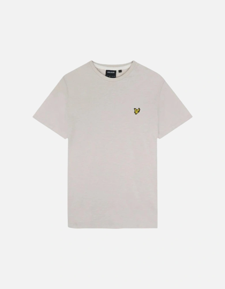 Lyle Scott Slub Plain Cream T Shirt