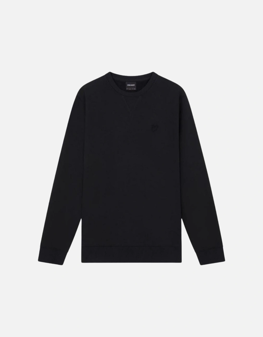 Lyle Scott Tonal Eagle Logo Black Pull Over Sweatshirt, 2 of 1