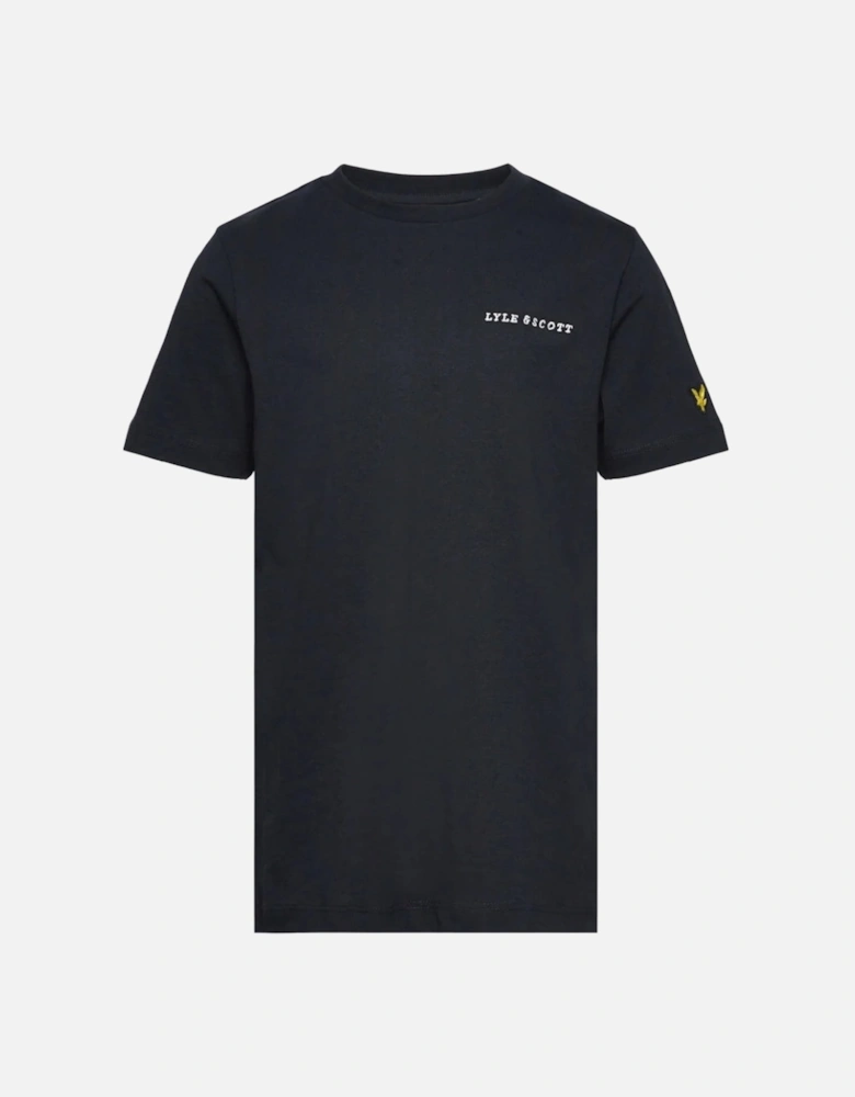 Lyle Scott Embroidered Logo Plain Dark Navy T Shirt