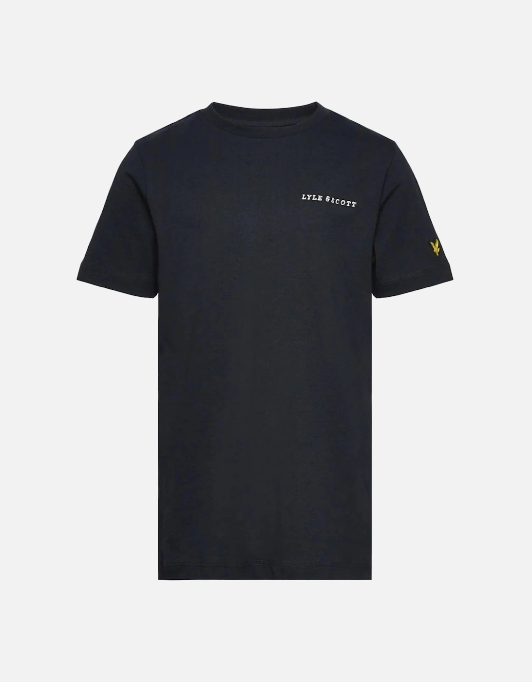 Lyle Scott Embroidered Logo Plain Dark Navy T Shirt, 2 of 1