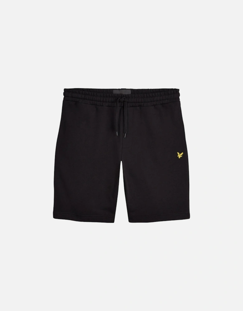 Lyle Scott Plain Jet Black Sweat Shorts