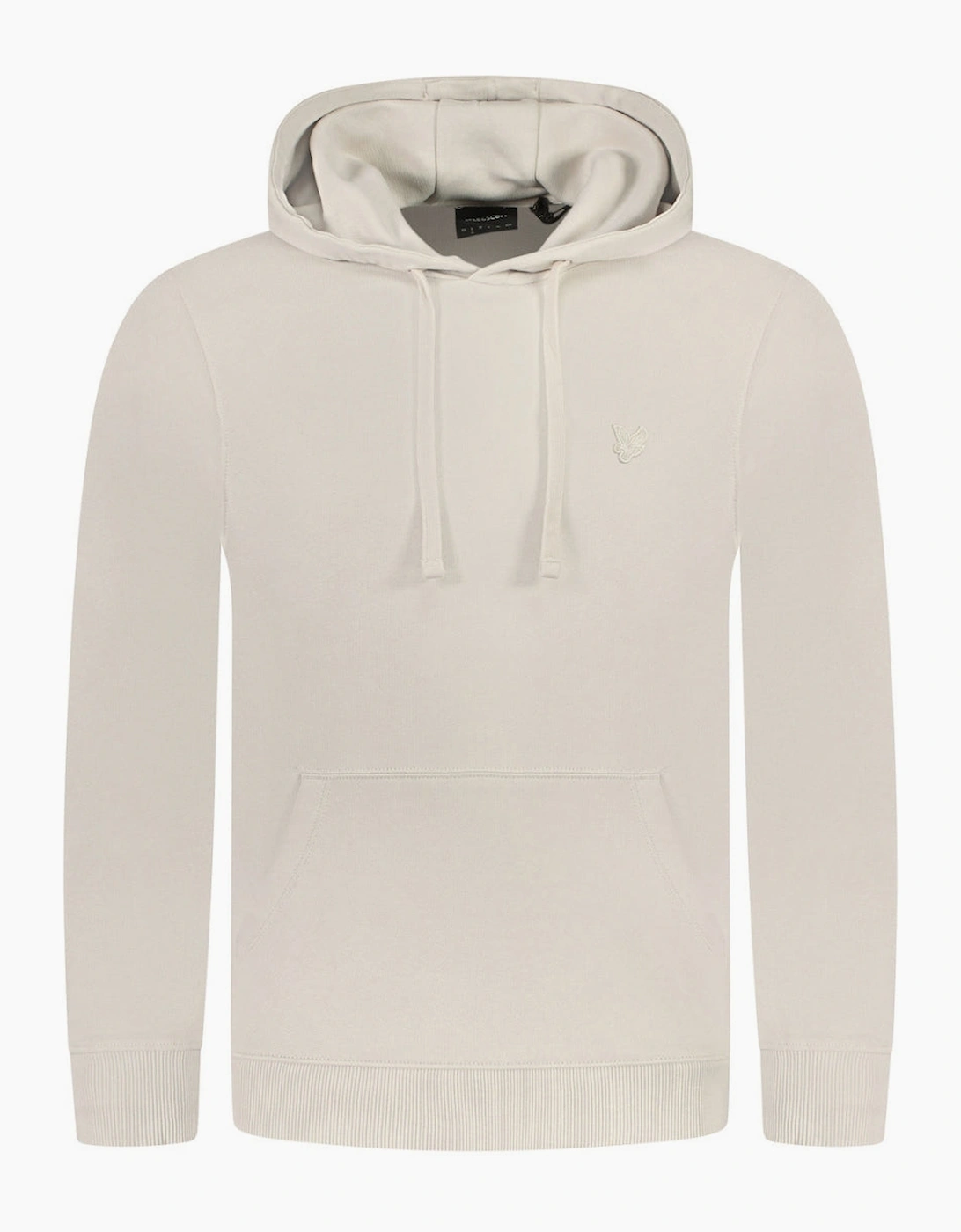 Lyle And Scott Men's Tan Lyle & Scott Tonal Eagle Logo Olive Cove Pull Over Hoodie  38 M