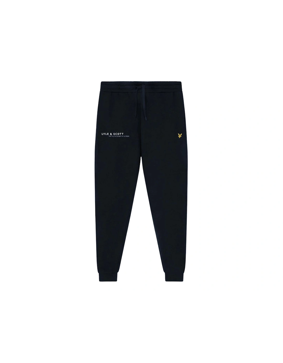 Men's Lyle & Scott Co Ordinate Print Navy Blue Sweat Pants - Black - Size: 35/34/32
