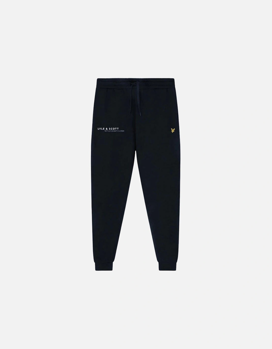 Lyle Scott Co Ordinate Print Navy Blue Sweat Pants, 2 of 1