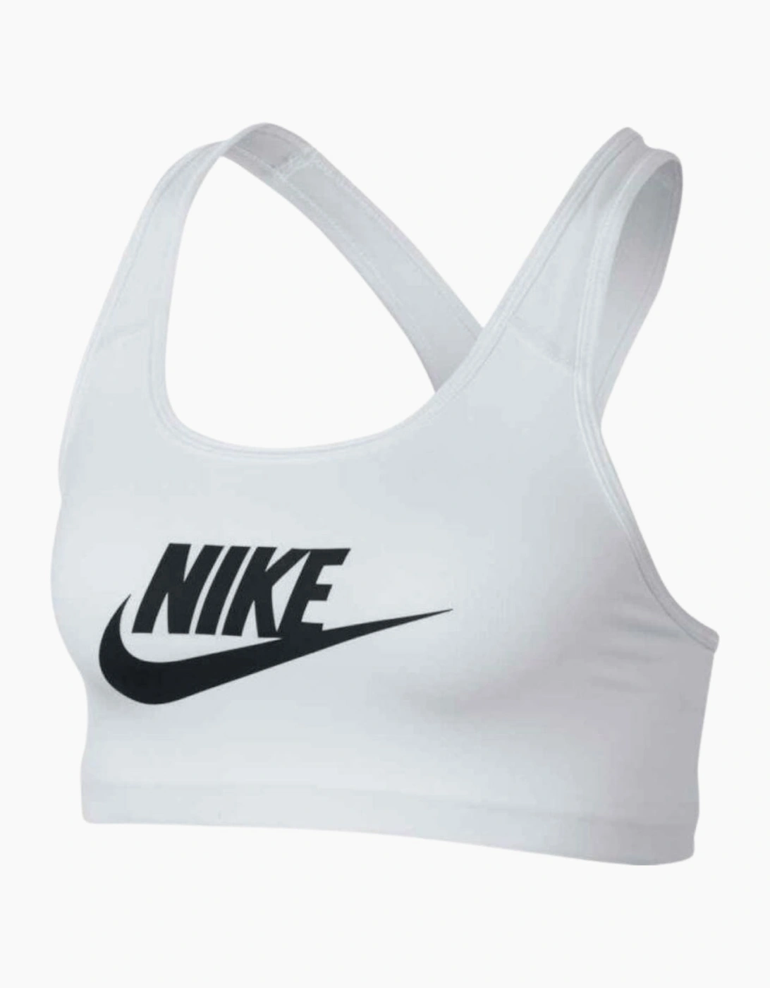 Women's Nike Swoosh Logo White Training Sports Bra - Size: M