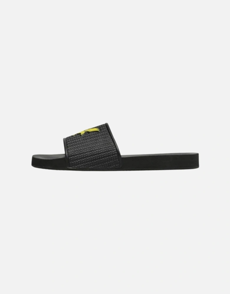 Lyle Scott Logo Jet Black Slides