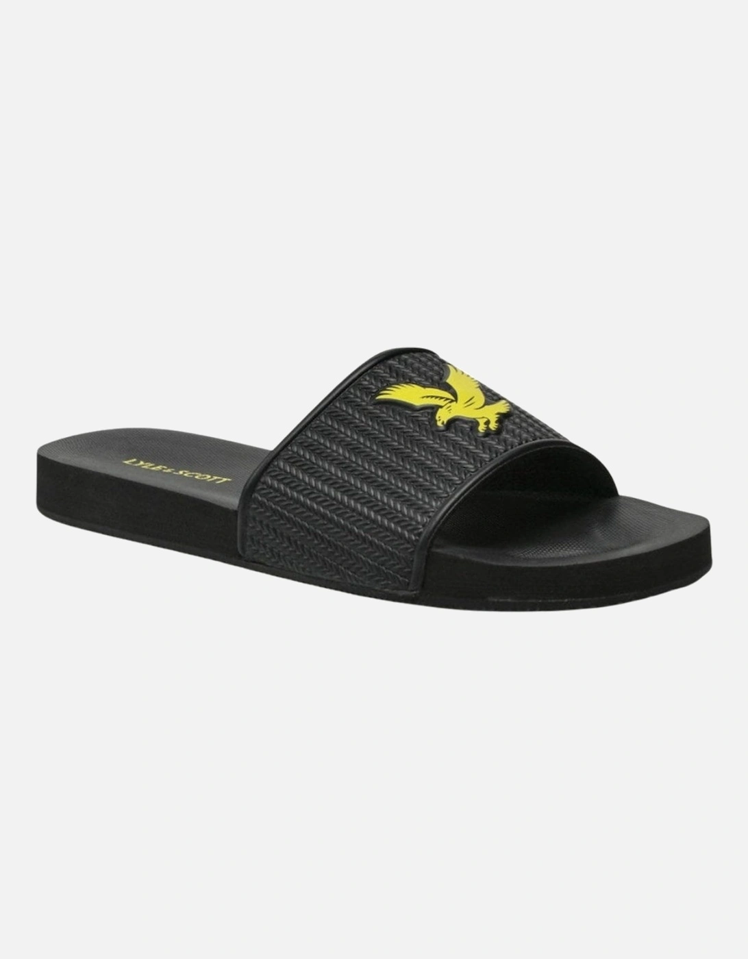 Lyle Scott Logo Jet Black Slides, 4 of 3